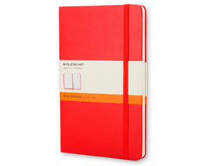 Блокнот Moleskine Classic Pocket A6 96 листов красный в линейку на сшивке (90x140 мм)